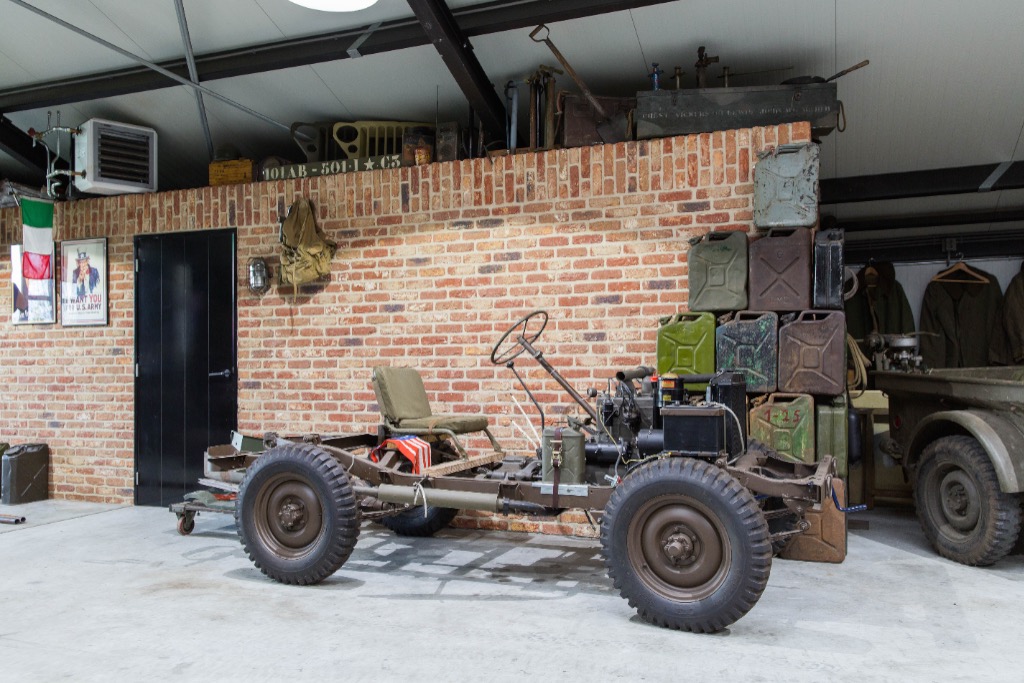 Frame van een willy's Jeep
