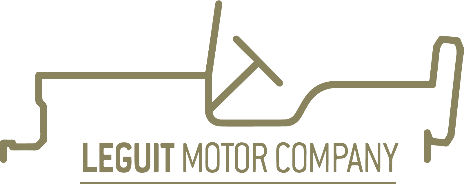 Logo zwart van Leguit Motor Company